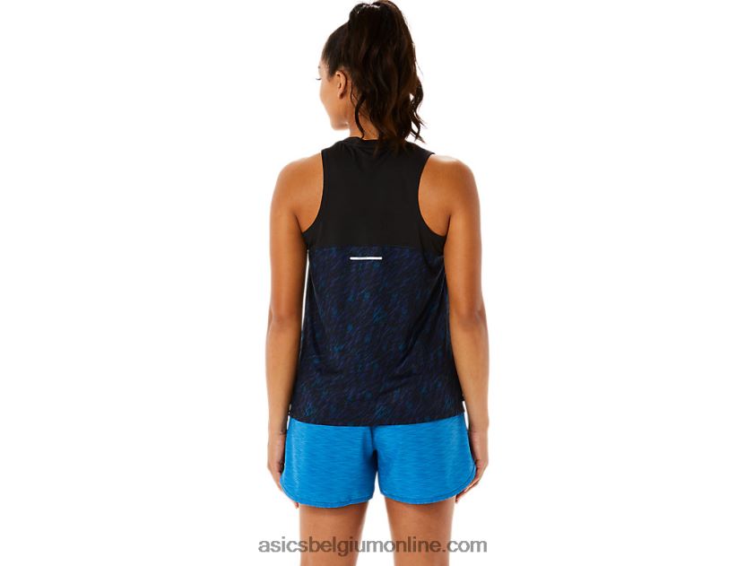 pr lyte run-tanktop voor dames V6HXR23486 nachtschaduw/lake drive print Asics