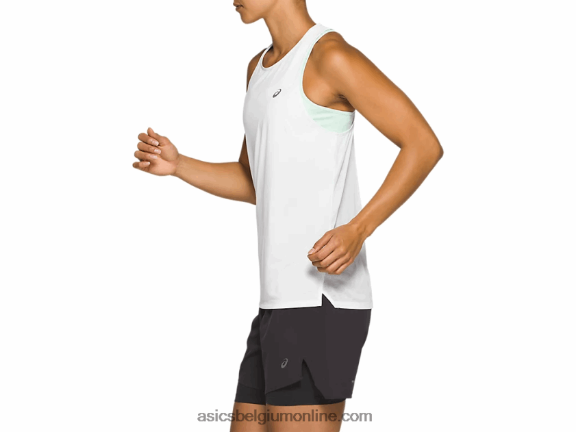 race mouwloos voor dames V6HXR22830 briljant wit Asics