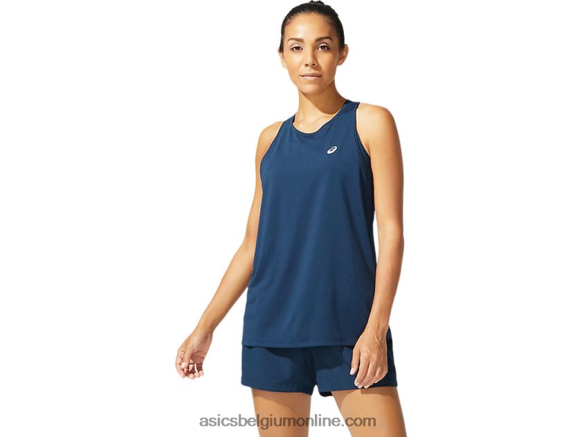 race mouwloos voor dames V6HXR24078 frans blauw Asics