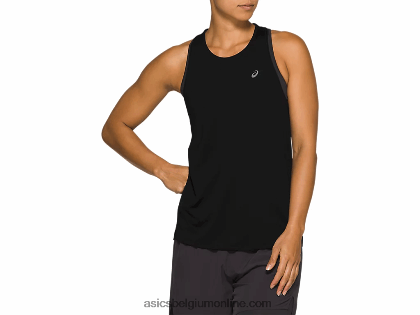 race mouwloos voor dames V6HXR24184 prestatie zwart Asics