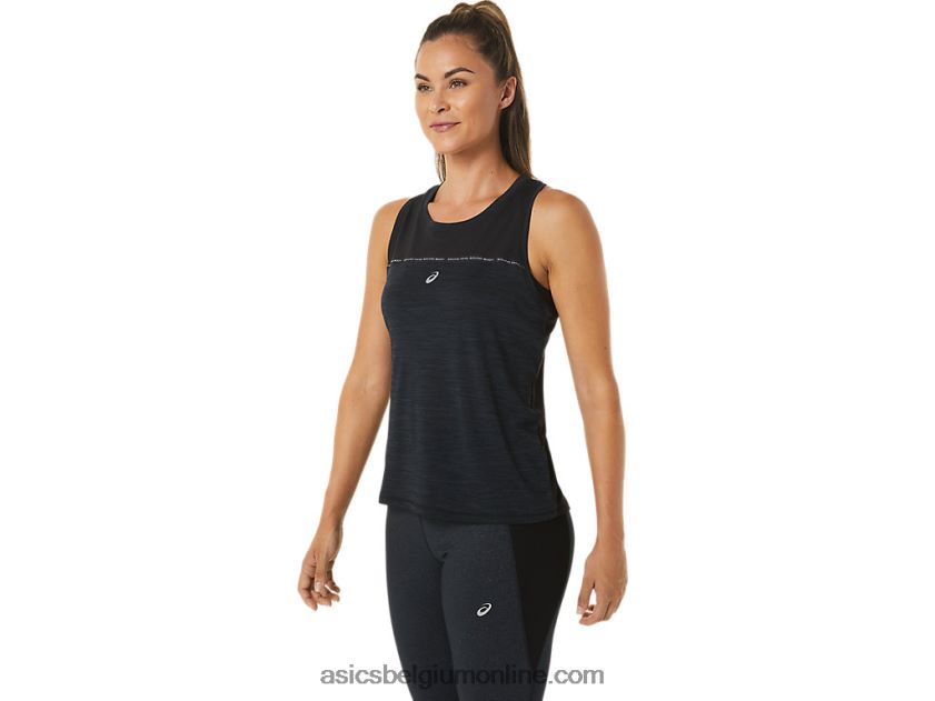 racetank voor dames V6HXR22492 performance zwart/houtskoolgrijs Asics