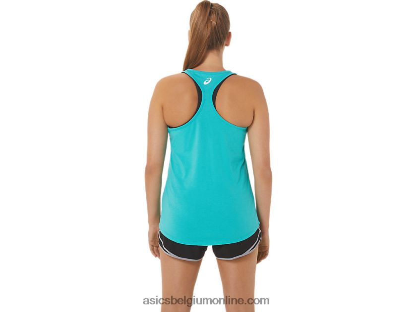 ren rond de zon racerback voor dames V6HXR23013 zee glas Asics
