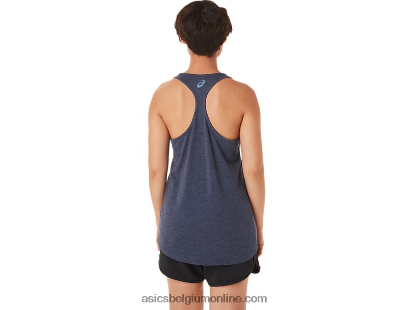 ren rond de zon racerback voor dames V6HXR23418 peacoat heide Asics