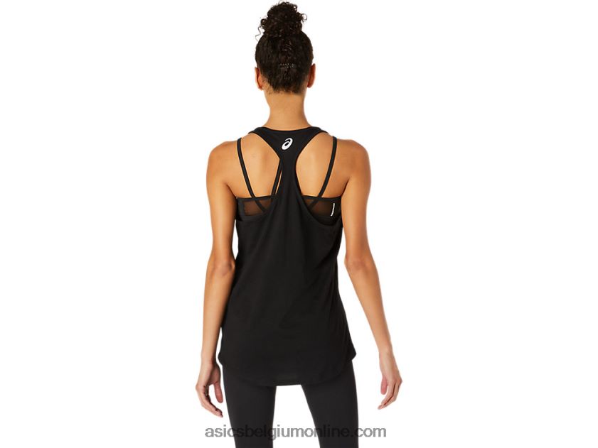 ren rond de zon racerback voor dames V6HXR24104 prestatie zwart Asics