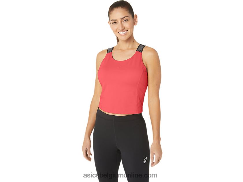 sana cropped tanktop voor dames V6HXR22279 gloeiend koraal Asics