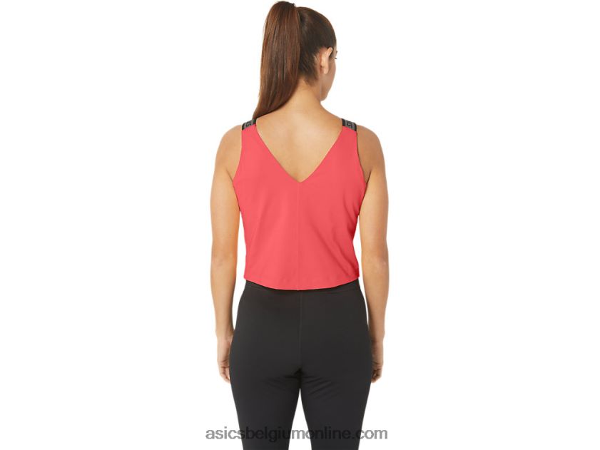 sana cropped tanktop voor dames V6HXR22279 gloeiend koraal Asics