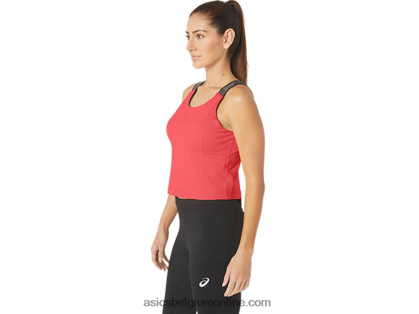 sana cropped tanktop voor dames V6HXR22279 gloeiend koraal Asics