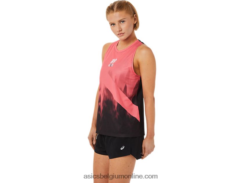 singlet voor dames V6HXR23650 gloeiend koraal Asics