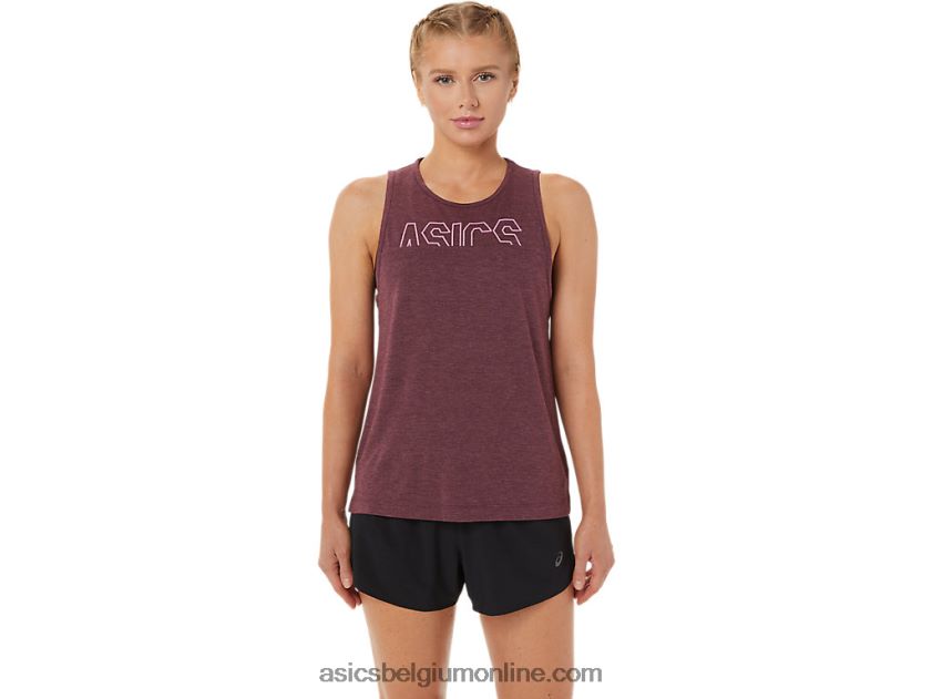 spiertank voor dames V6HXR23666 diepe marsheide/drakenfruit Asics