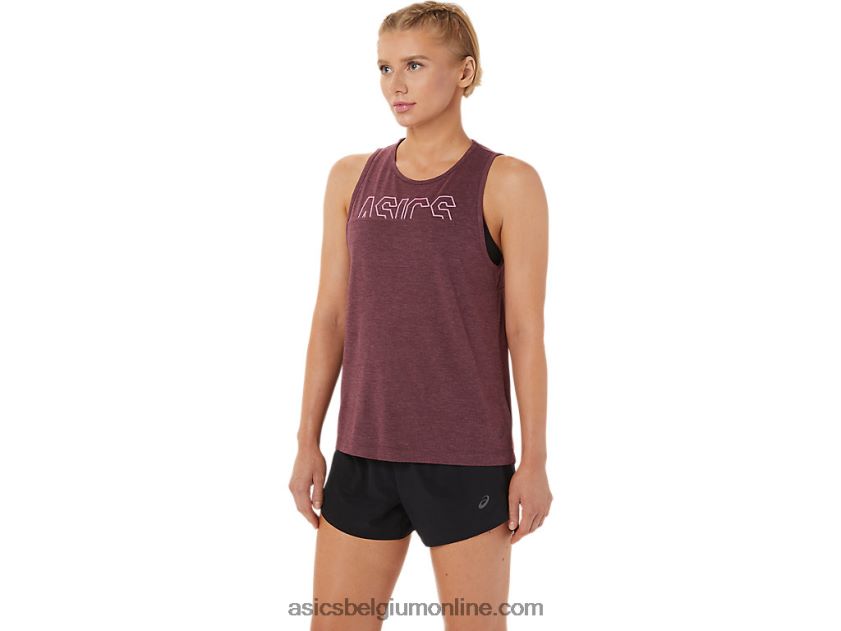 spiertank voor dames V6HXR23666 diepe marsheide/drakenfruit Asics
