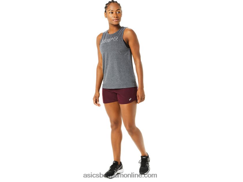 spiertank voor dames V6HXR23693 donkergrijze heide/nevel Asics