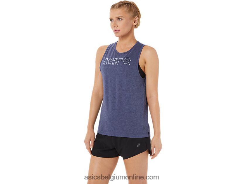 spiertank voor dames V6HXR23786 peacoat heide / vers ijs Asics