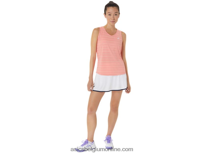 tanktop met strepen voor dames V6HXR22507 guave Asics