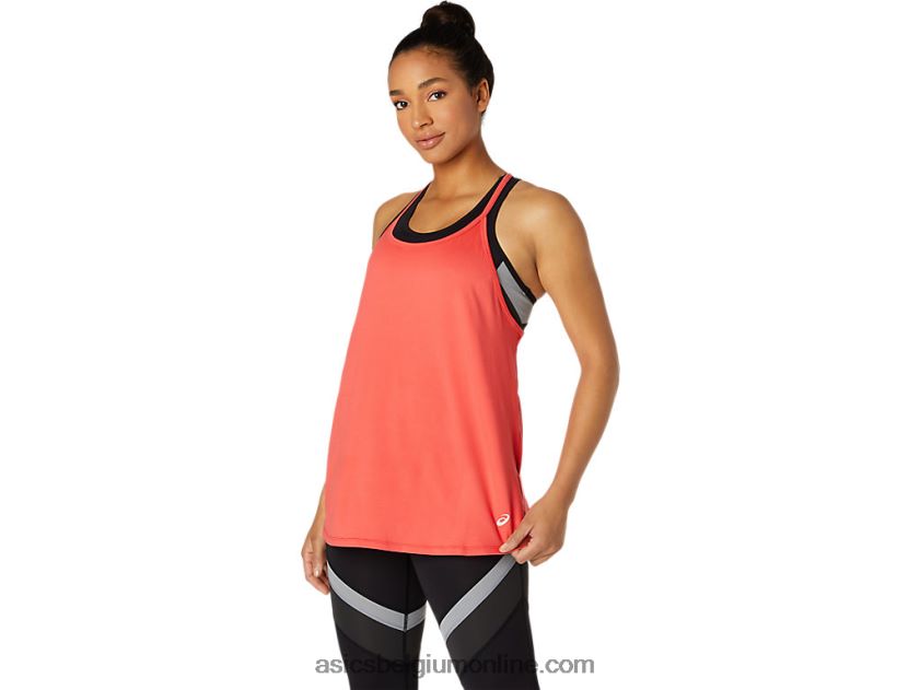 tanktop voor dames V6HXR23775 roze grapefruit Asics