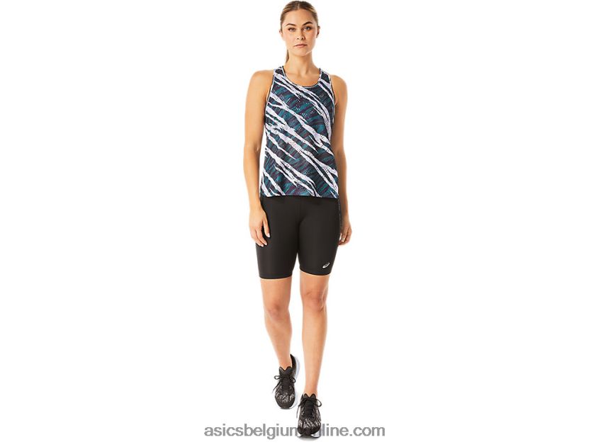 ventilate actibreeze-tanktop voor dames aop V6HXR23072 nachtschaduw/fluweel grenen Asics