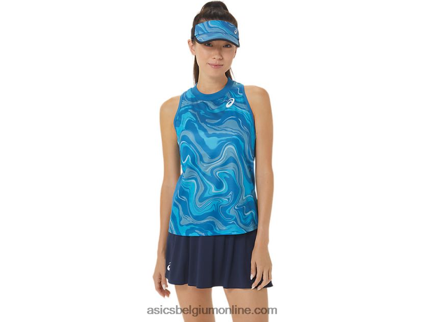 wedstrijd tanktop voor dames V6HXR22556 herboren blauw Asics
