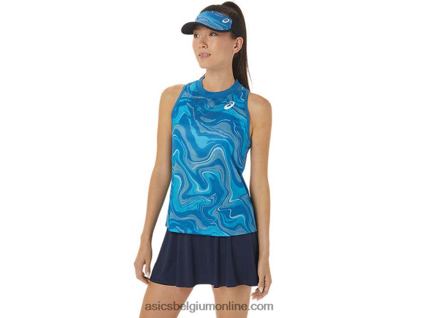 wedstrijd tanktop voor dames V6HXR22556 herboren blauw Asics
