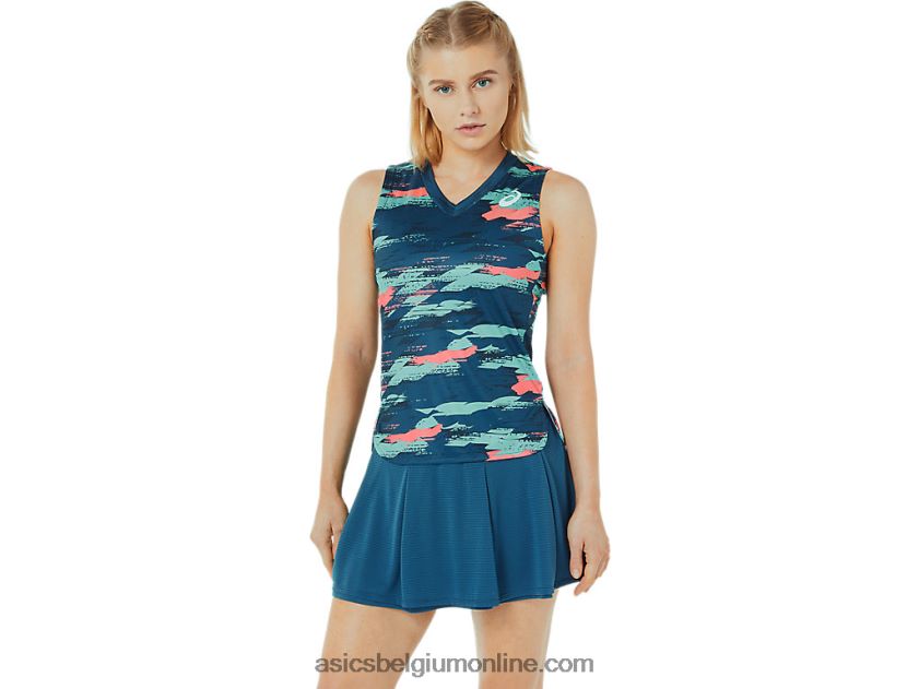 wedstrijd tanktop voor dames V6HXR23476 licht indigo Asics