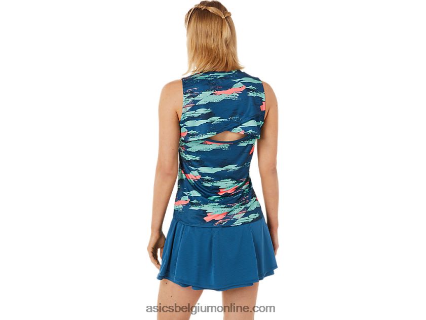 wedstrijd tanktop voor dames V6HXR23476 licht indigo Asics