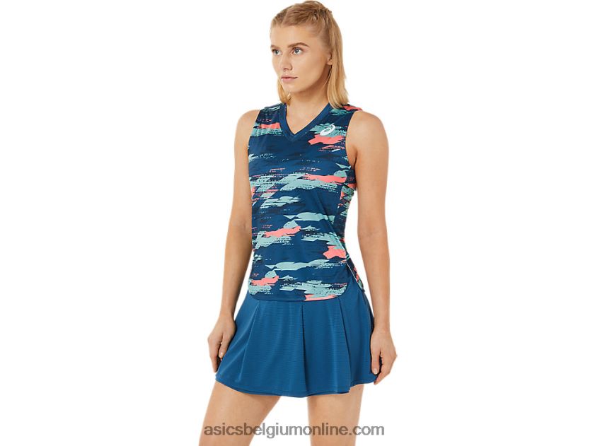 wedstrijd tanktop voor dames V6HXR23476 licht indigo Asics