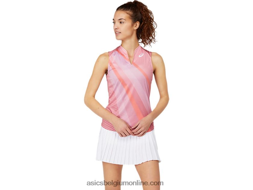 wedstrijd tanktop voor dames V6HXR23661 rokerige roos Asics