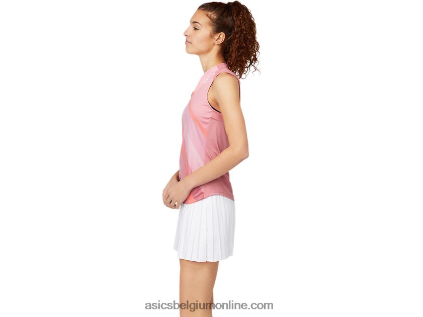 wedstrijd tanktop voor dames V6HXR23661 rokerige roos Asics