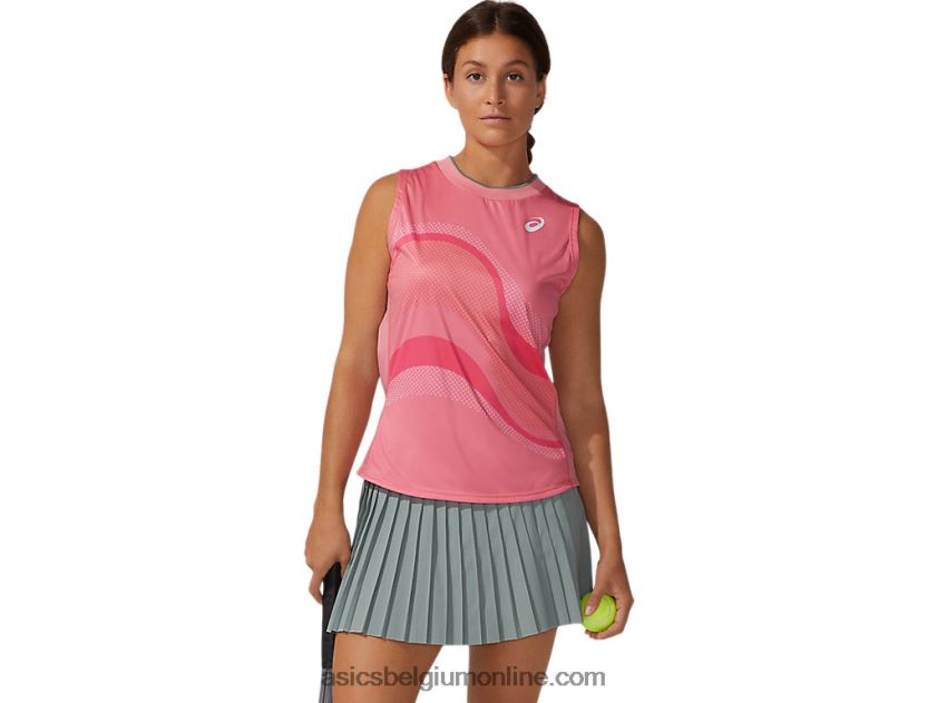 wedstrijd tanktop voor dames V6HXR23933 perzik bloemblad Asics
