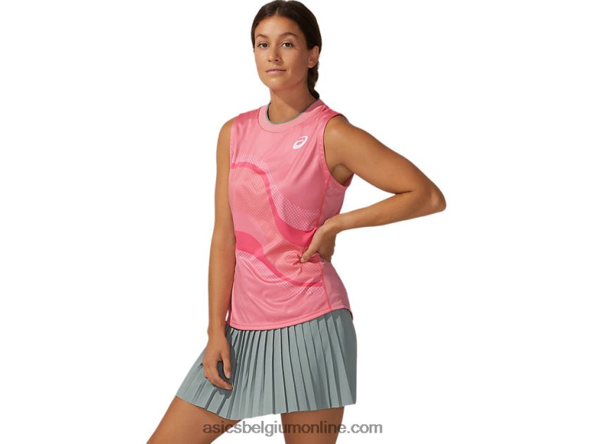 wedstrijd tanktop voor dames V6HXR23933 perzik bloemblad Asics