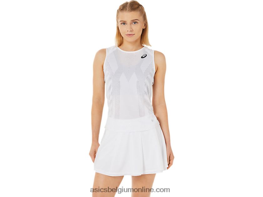 wedstrijdtank voor dames V6HXR23478 briljant wit Asics