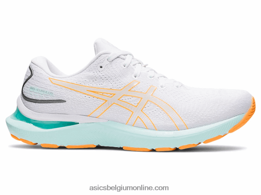 gel-cumulus 24 V6HXR23232 wit/oranje pop Asics