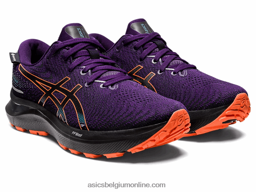 gel cumulus 24 gtx V6HXR22591 nachtschaduw/nova oranje Asics