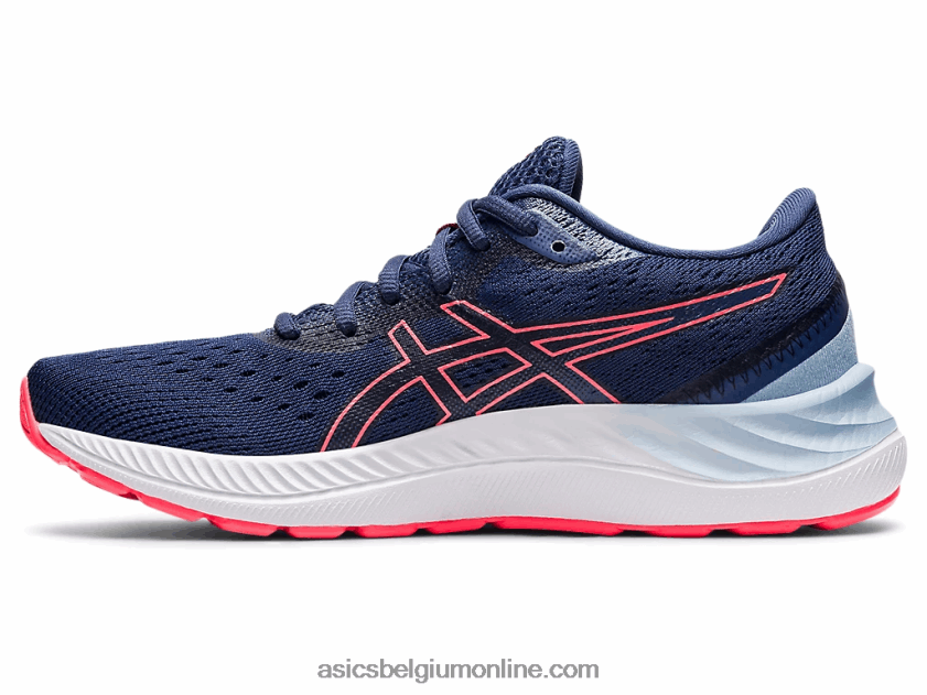 gel-excite 8 breed V6HXR23595 donderblauw/laaiend koraal Asics