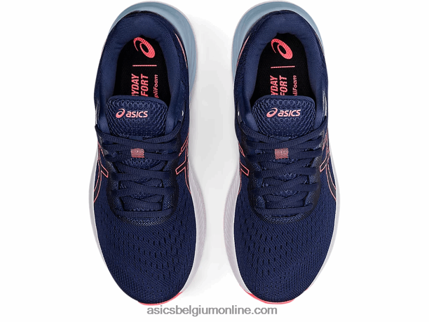 gel-excite 8 breed V6HXR23595 donderblauw/laaiend koraal Asics