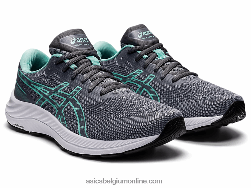 gel-excite 9 breed V6HXR22666 blad rots/oase groen Asics