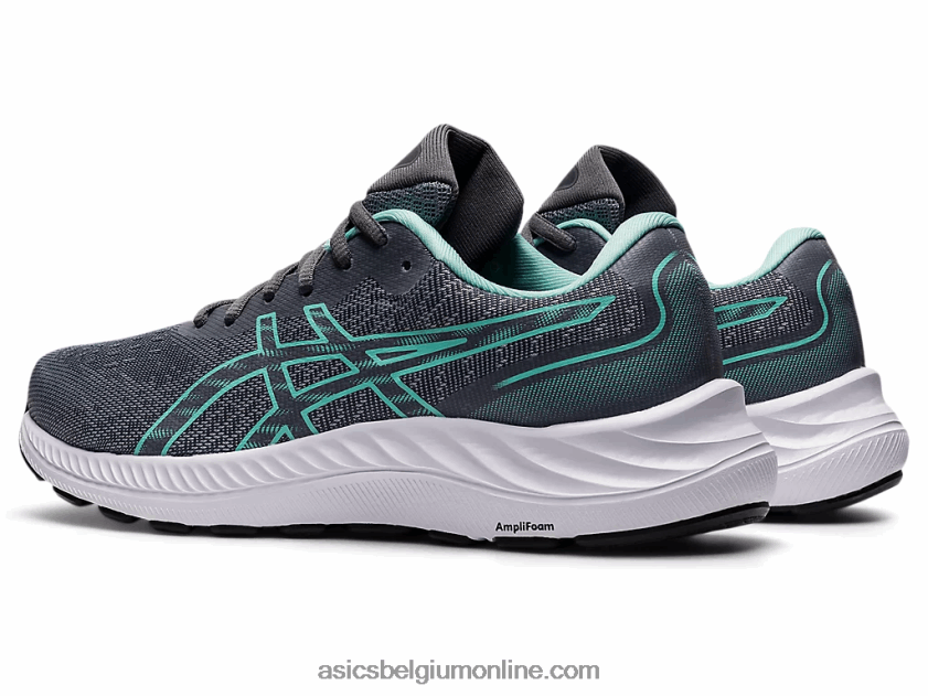 gel-excite 9 breed V6HXR22666 blad rots/oase groen Asics