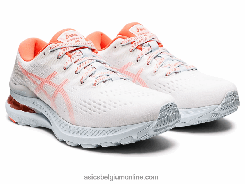 gel-kayano 28 V6HXR23153 wit/flitskoraal Asics