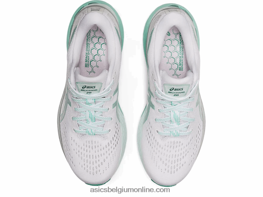 gel-kayano 28 V6HXR23538 wit/oasegroen Asics