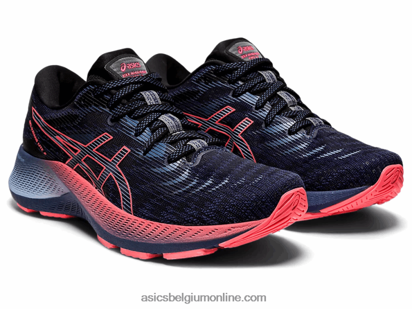 gel-kayano lite 2 V6HXR23861 donderblauw/laaiend koraal Asics