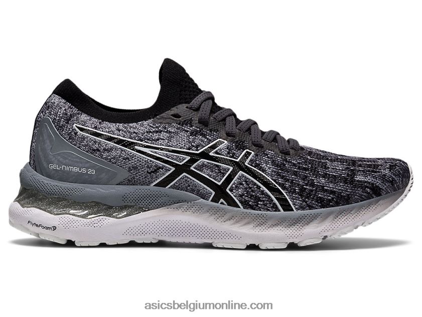 gel-nimbus 23 gebreid V6HXR23920 bladsteen/zwart Asics