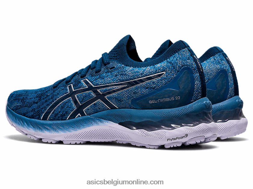 gel-nimbus 23 gebreid V6HXR23922 grijze floss/mako blauw Asics