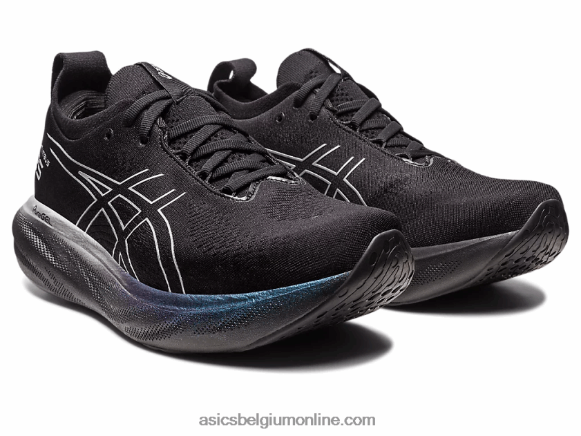 gel-nimbus 25 platina V6HXR22379 zwart/puur zilver Asics