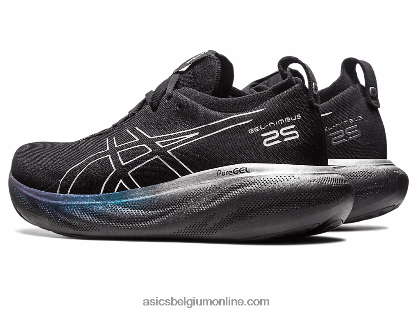 gel-nimbus 25 platina V6HXR22379 zwart/puur zilver Asics