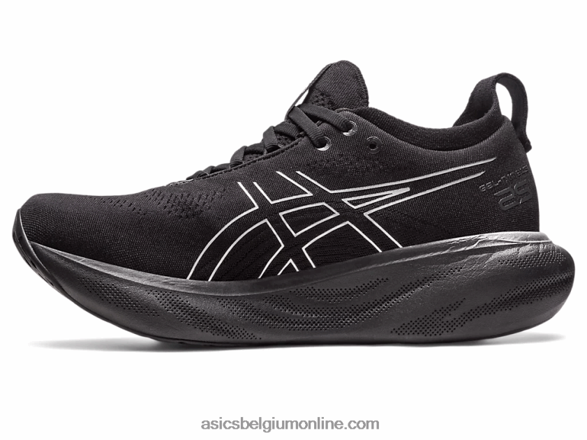 gel-nimbus 25 platina V6HXR22379 zwart/puur zilver Asics
