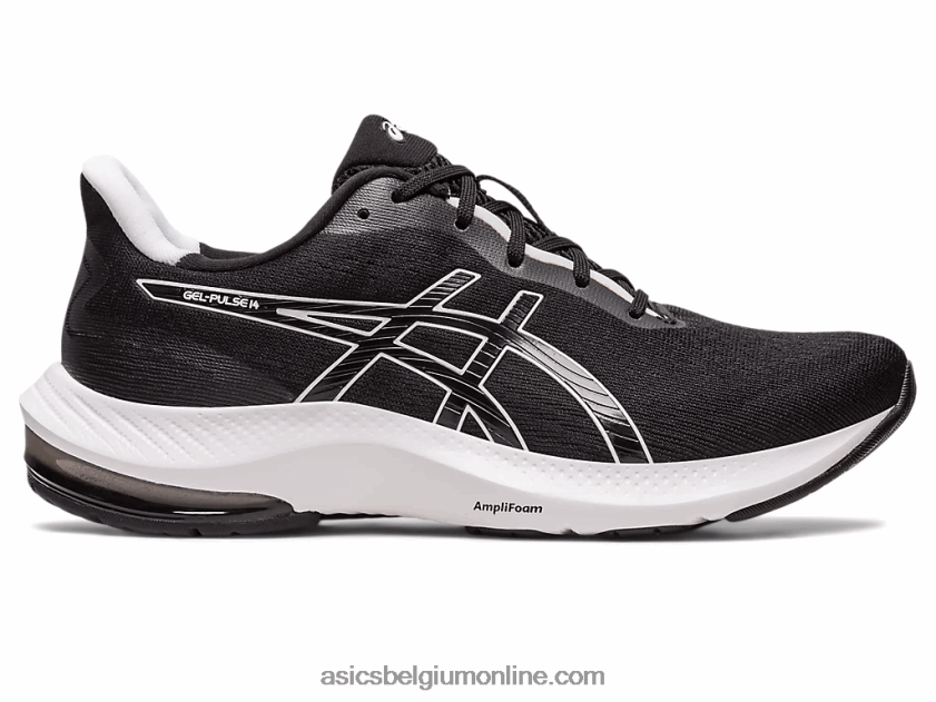 gel-pulse 14 breed V6HXR22466 zwart wit Asics