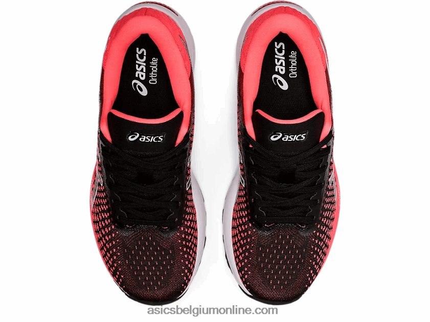 gel-stratus 2 gebreid V6HXR22663 vlammend koraal/zwart Asics
