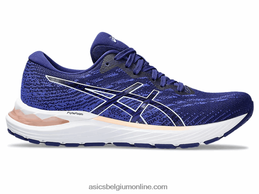gel-stratus 3 gebreid V6HXR22342 duik blauwe/zachte lucht Asics