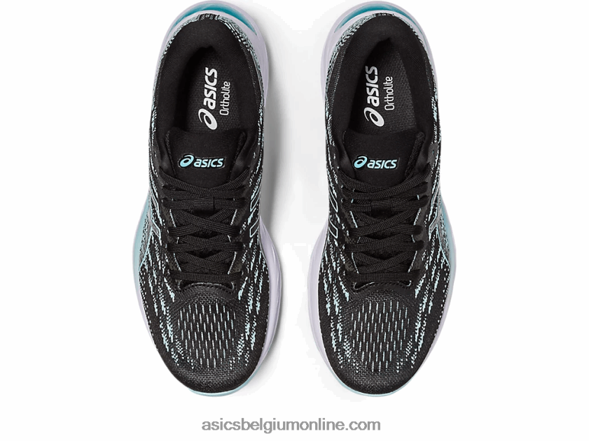 gel-stratus 3 gebreid V6HXR22346 zwart/helder blauw Asics