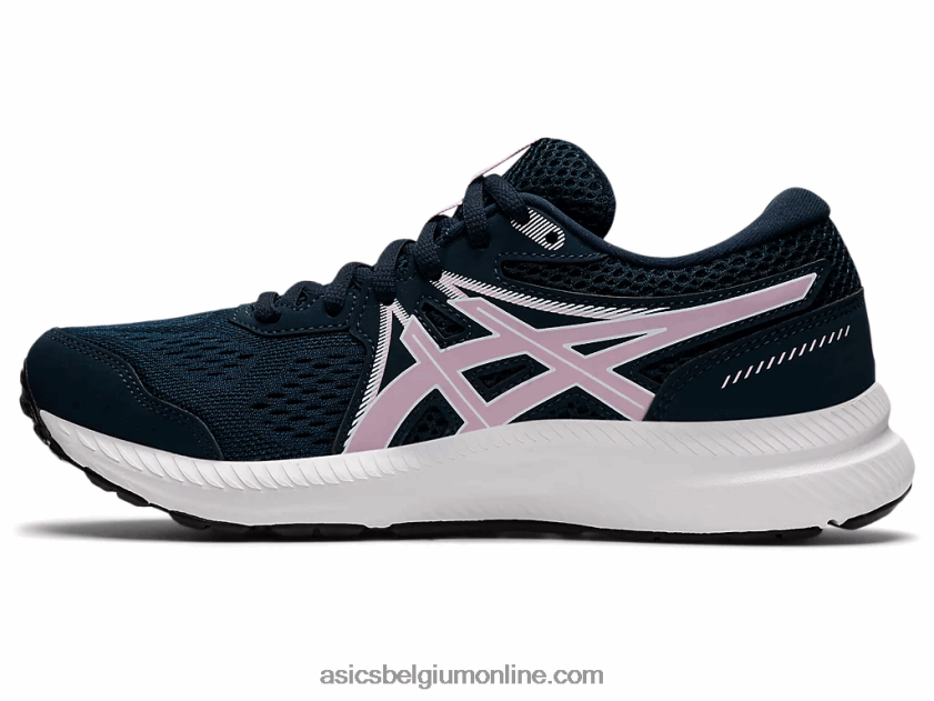 gel strijd 7 V6HXR23431 frans blauw/nauwelijks roze Asics