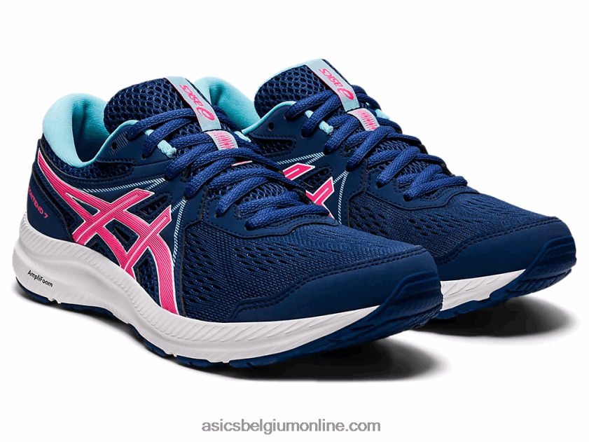 gel strijd 7 V6HXR23695 nachtblauw/felroze Asics