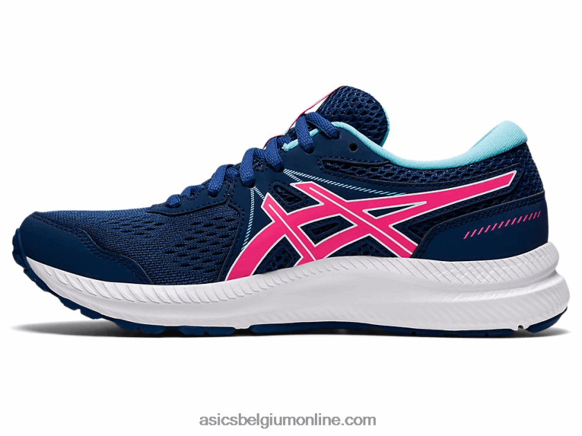 gel strijd 7 V6HXR23695 nachtblauw/felroze Asics